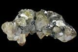 Cerussite Crystal Cluster on Galena - Morocco #98743-1